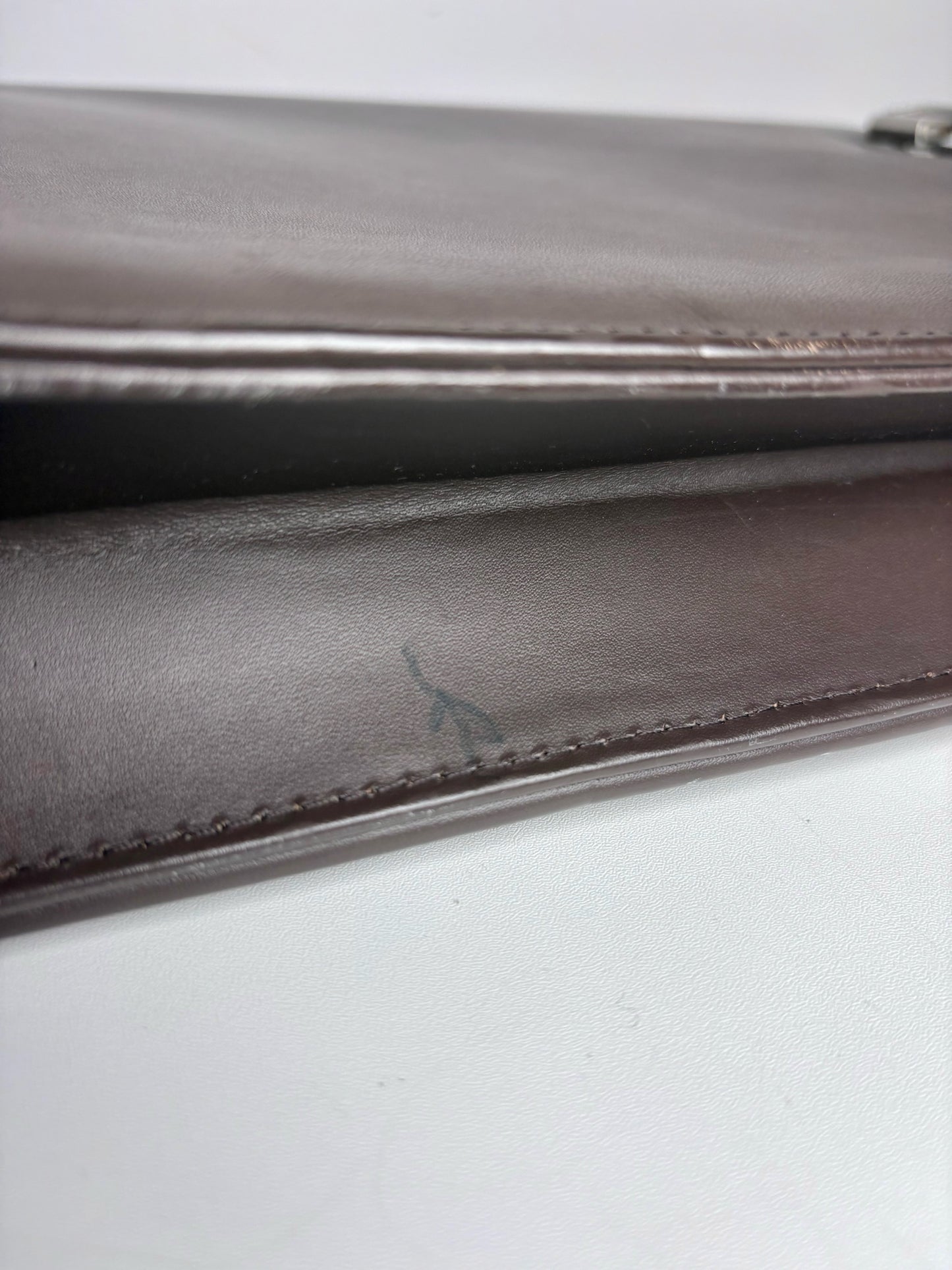 Men's Jaeger LeCoultre Leather Brown Briefase
