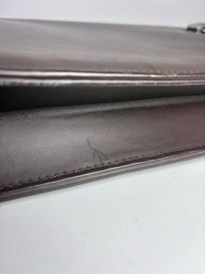 Men's Jaeger LeCoultre Leather Brown Briefase