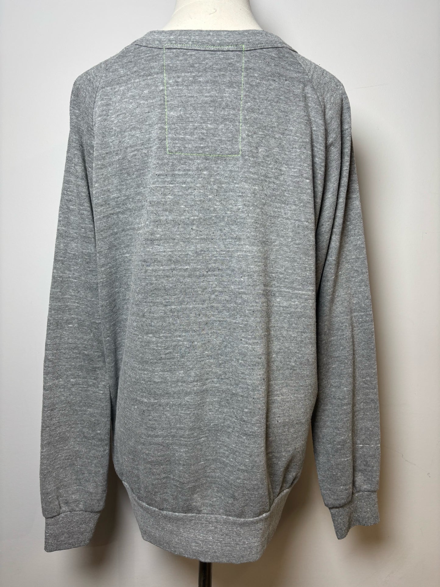 Women Size L Aviator Nation Gray Graphic Sweatshirt