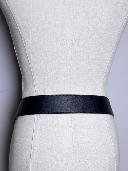 Gucci GG Marmont 85-34 Wide Black Leather Belt