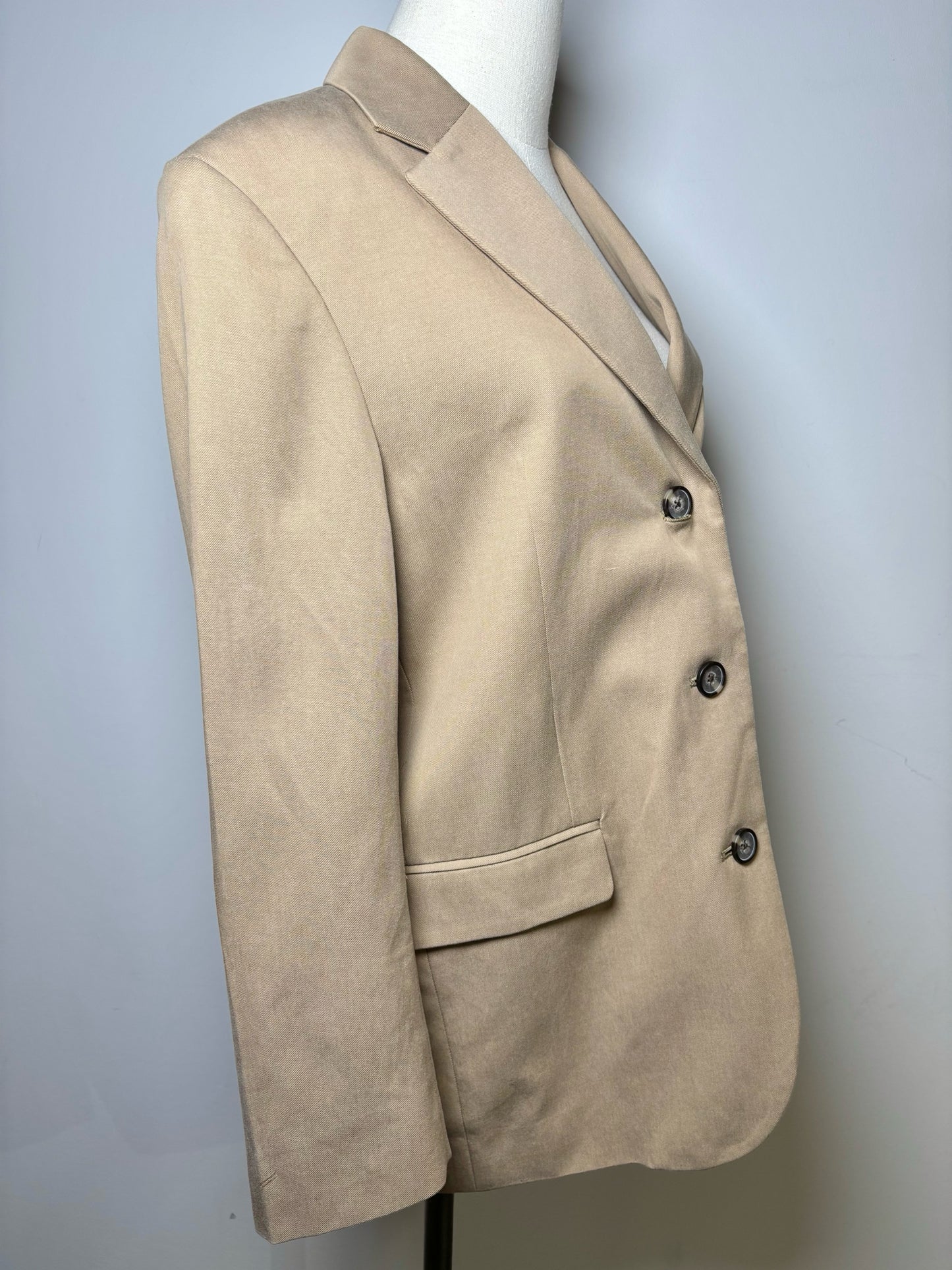 Women Size M Everlane Khaki Sail Boats Cotton NWT Blazer