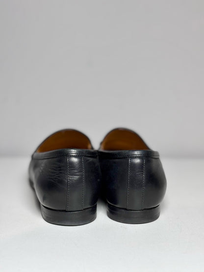W Shoe Size 36 (5.5/6 US) Gucci Jordaan Black Leather Pre-owned Loafers