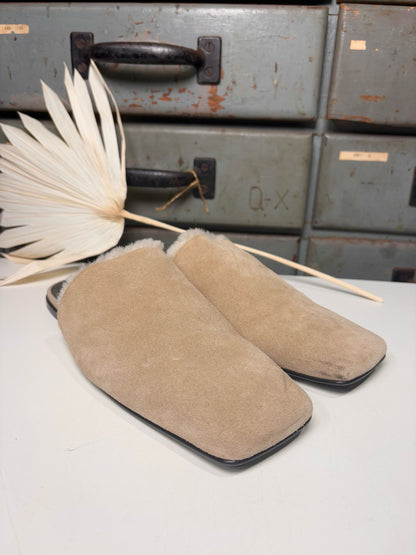 W Shoe Size 39.5 Proenza Schouler Tan Suede Slip-ons