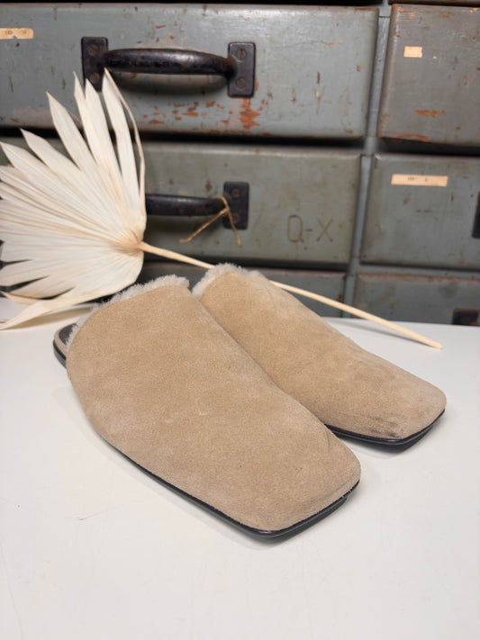 W Shoe Size 39.5 Proenza Schouler Tan Suede Slip-ons