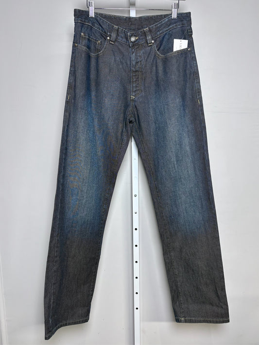 Zegna Washed Blue Cotton Mens Size 33 Men's Jeans