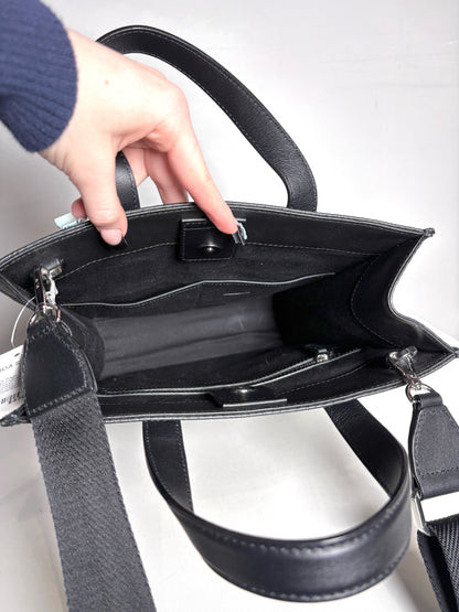MCM Aren Monogram Black Visetos Tote Bag