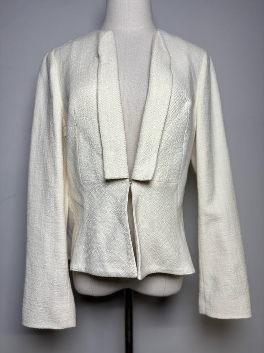 Women Size 8 Derek Lam 10 Crosby Cream Cotton Blend Pre-owned, NWT Blazer