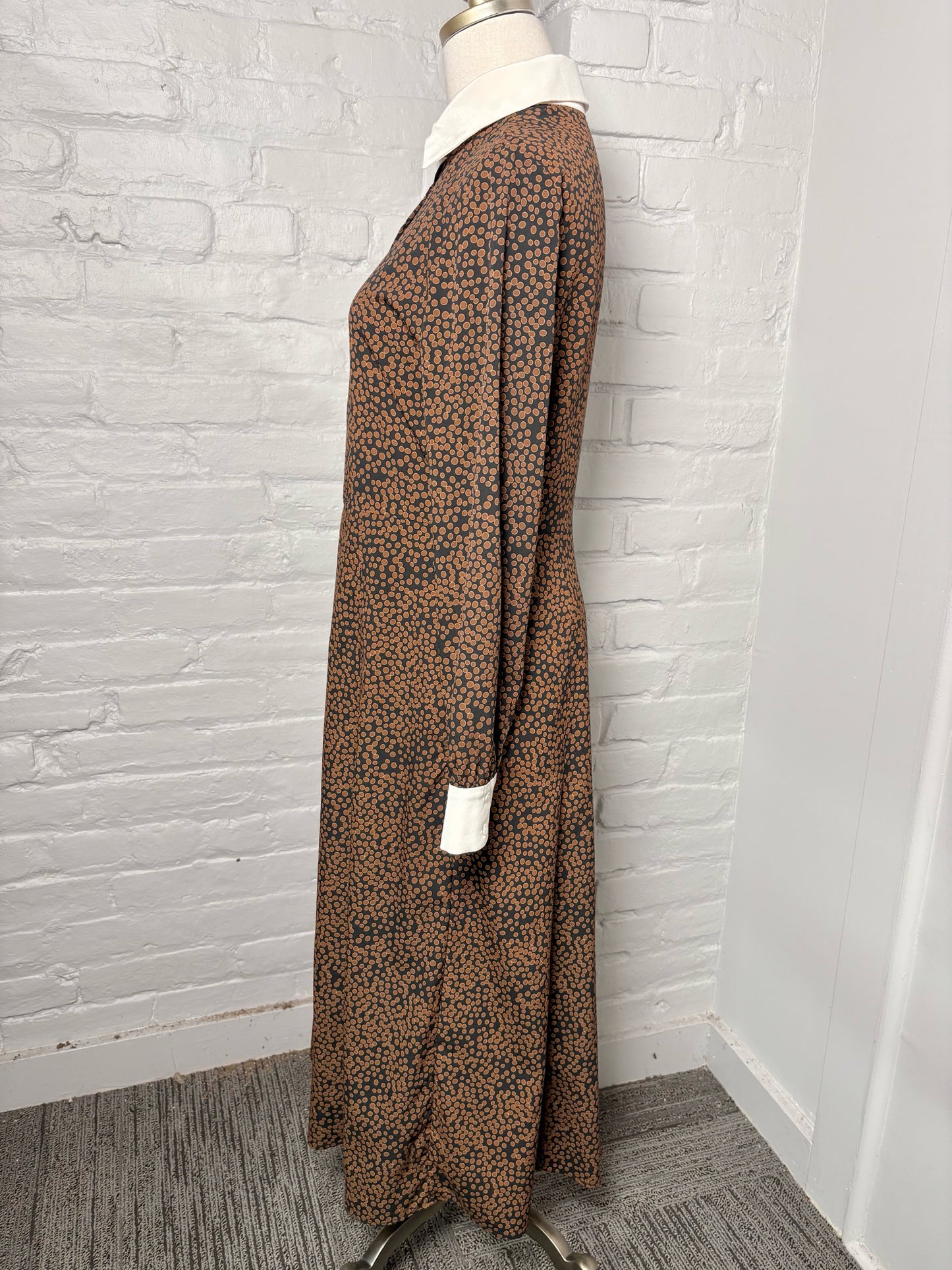 Women Size 6 Judith & Charles Black, brown Dot Dress