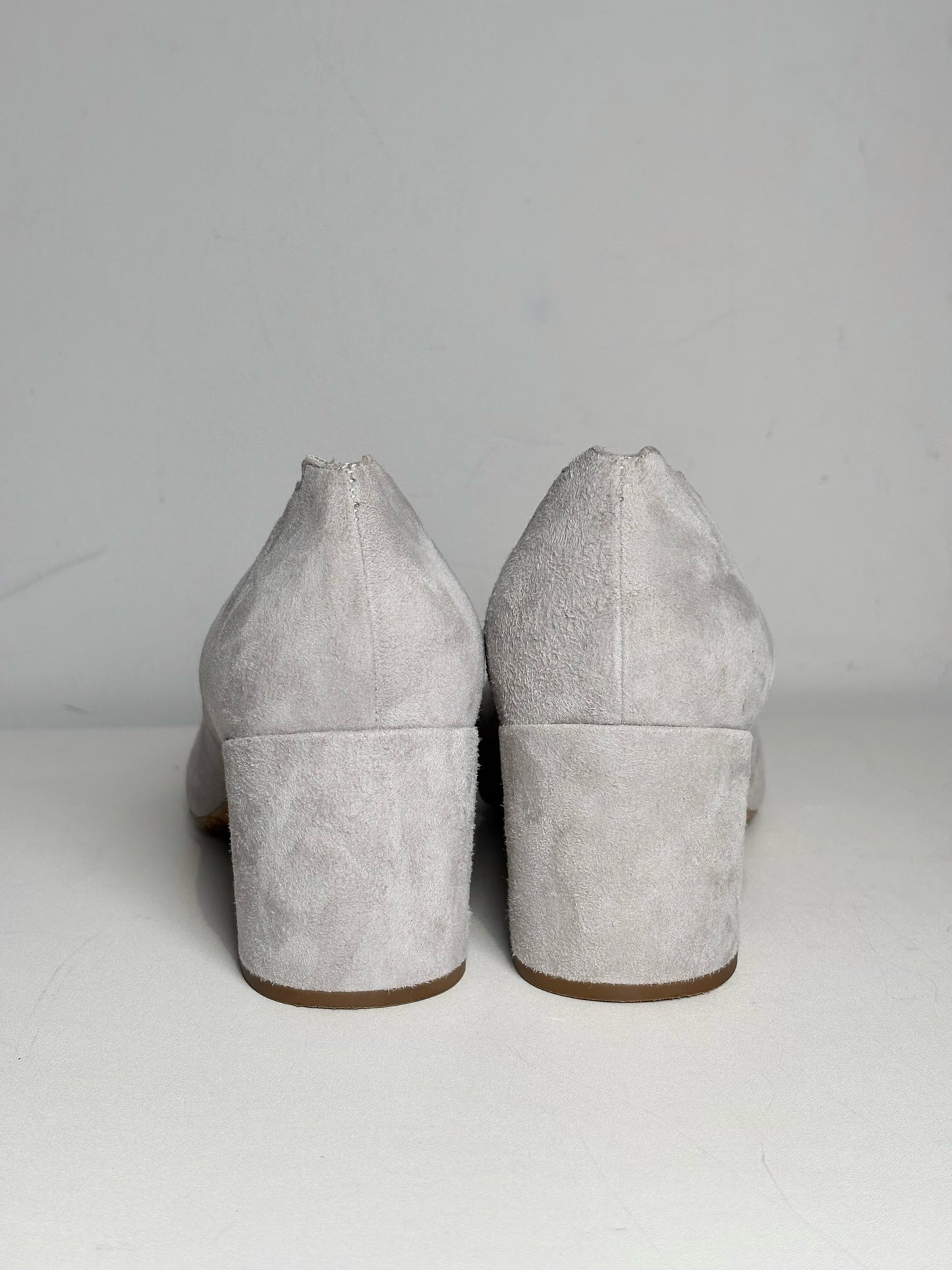W Shoe Size 41 (10.5 US) Chloe Silver Suede Leather Women's Pre-owned Pump