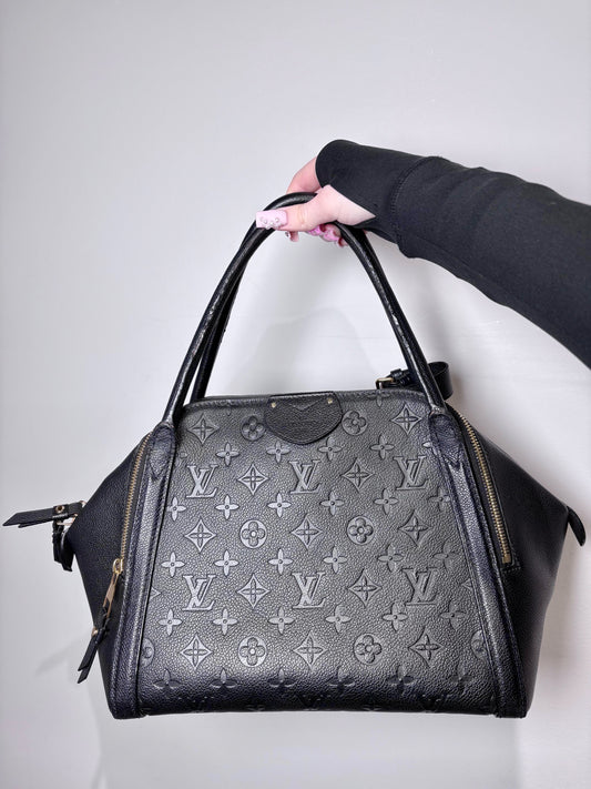 Leather Louis Vuitton Monogram Black Medium Purse