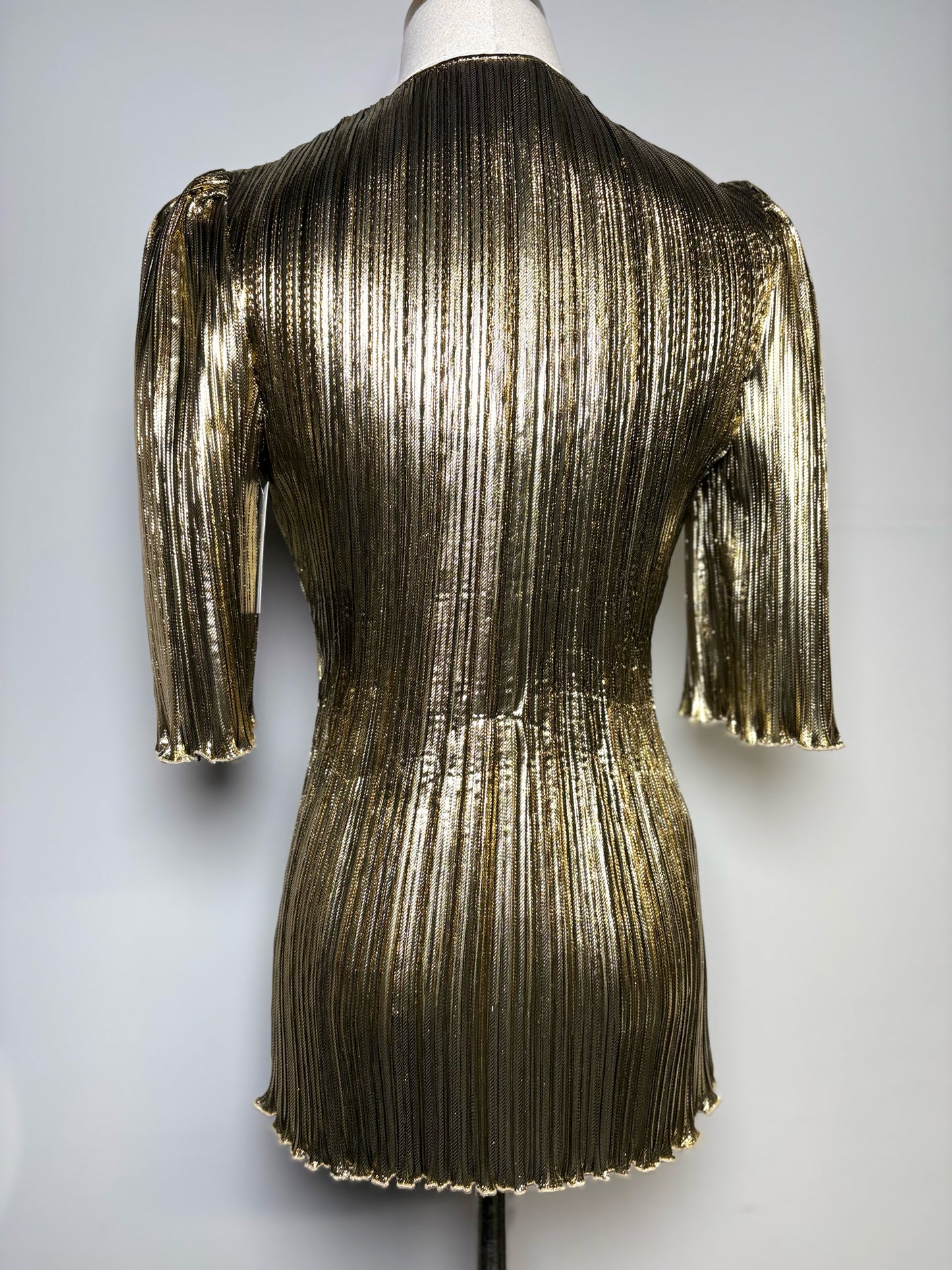 Women Size 36 Altuzarra Gold Metallic Top