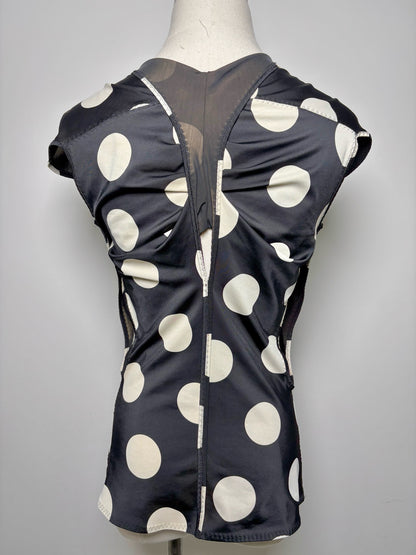 Women Size M Comme des Garcon Black, White Dot Pre-owned Top