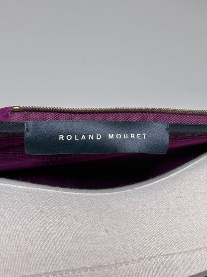 Women Size 6 Roland Mouret Plum Asymmetric Midi Clingy/Bodycon Pre-owned Dress