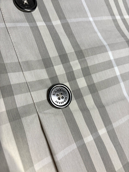 Women Size 12 Burberry Brit Gray Check Print Cotton Pre-owned Mini Skirt