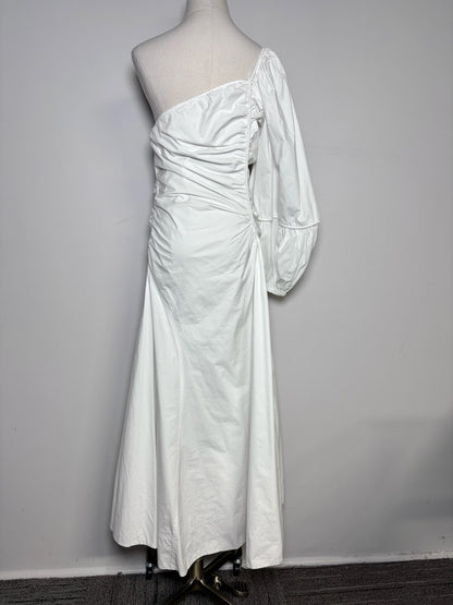 Women Size 8/M Ulla Johnson Florella White Pure cotton Pre-owned, NWT Dress