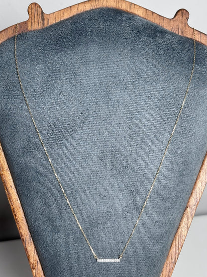 Adina Reyter Women's Diamond Bar 14K Gold Pre-owned Necklace