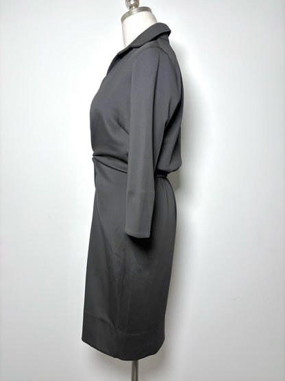 Women Size XS Gretchen Scott Black Solid Polyester, Spandex NWT Dress