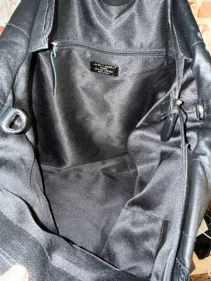 Leather Laura Di Maggio Leather Black Cowhide Purse