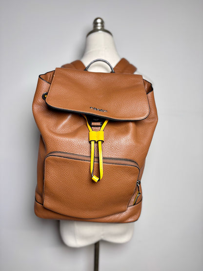 Coach Racer Caramel Leather Men's Backpack