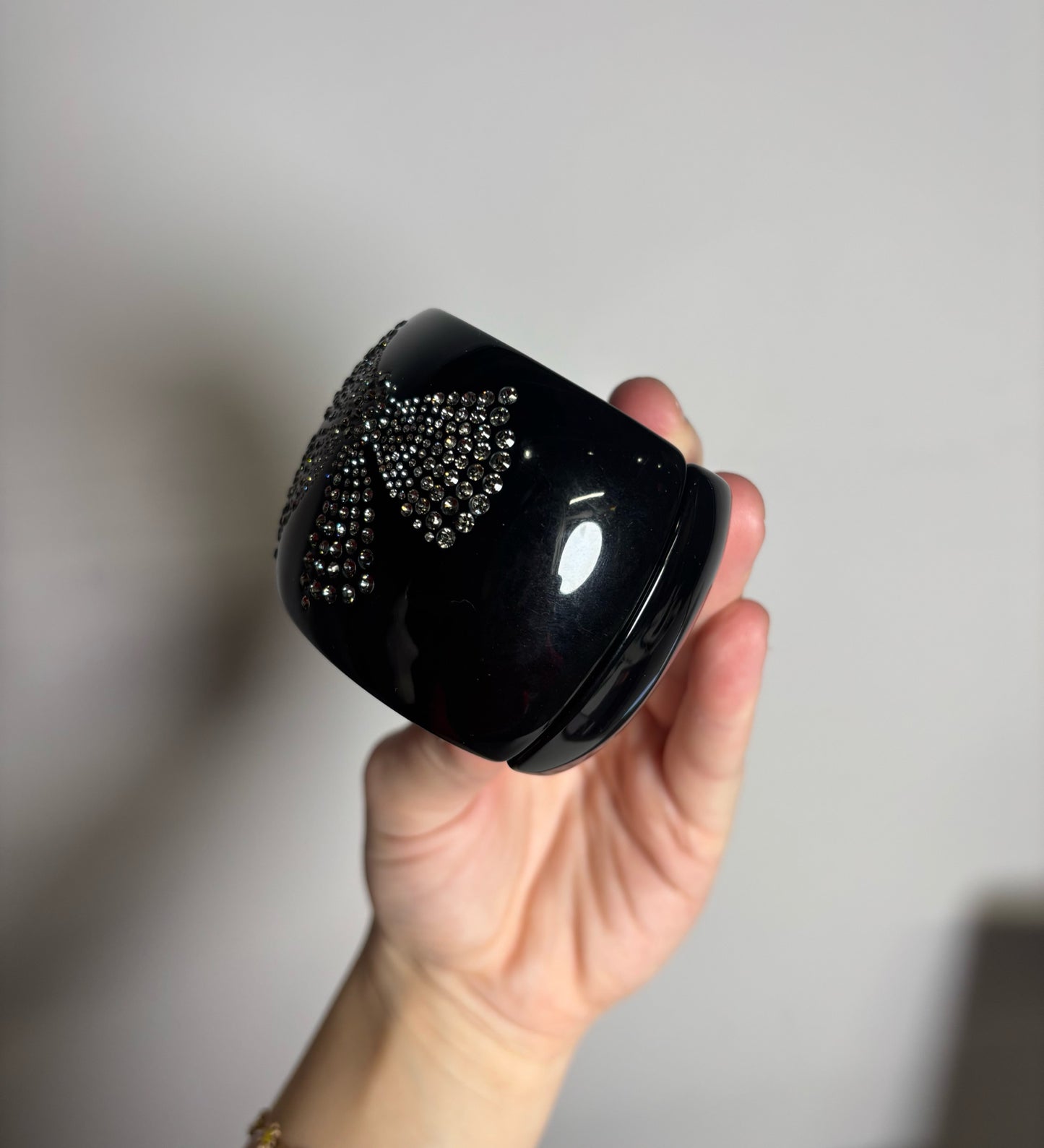 Chanel Crystal-Encrusted Logo, Bow Vintage Bracelet