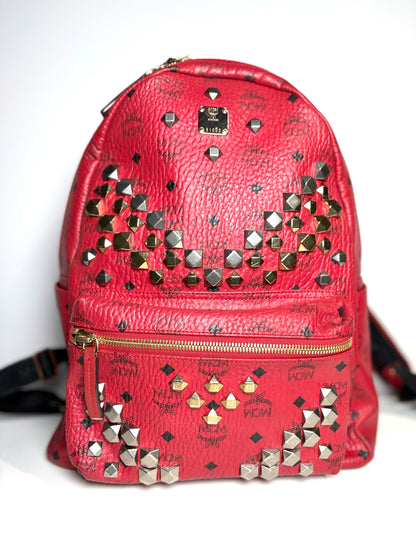 Visetos MCM Red Backpack