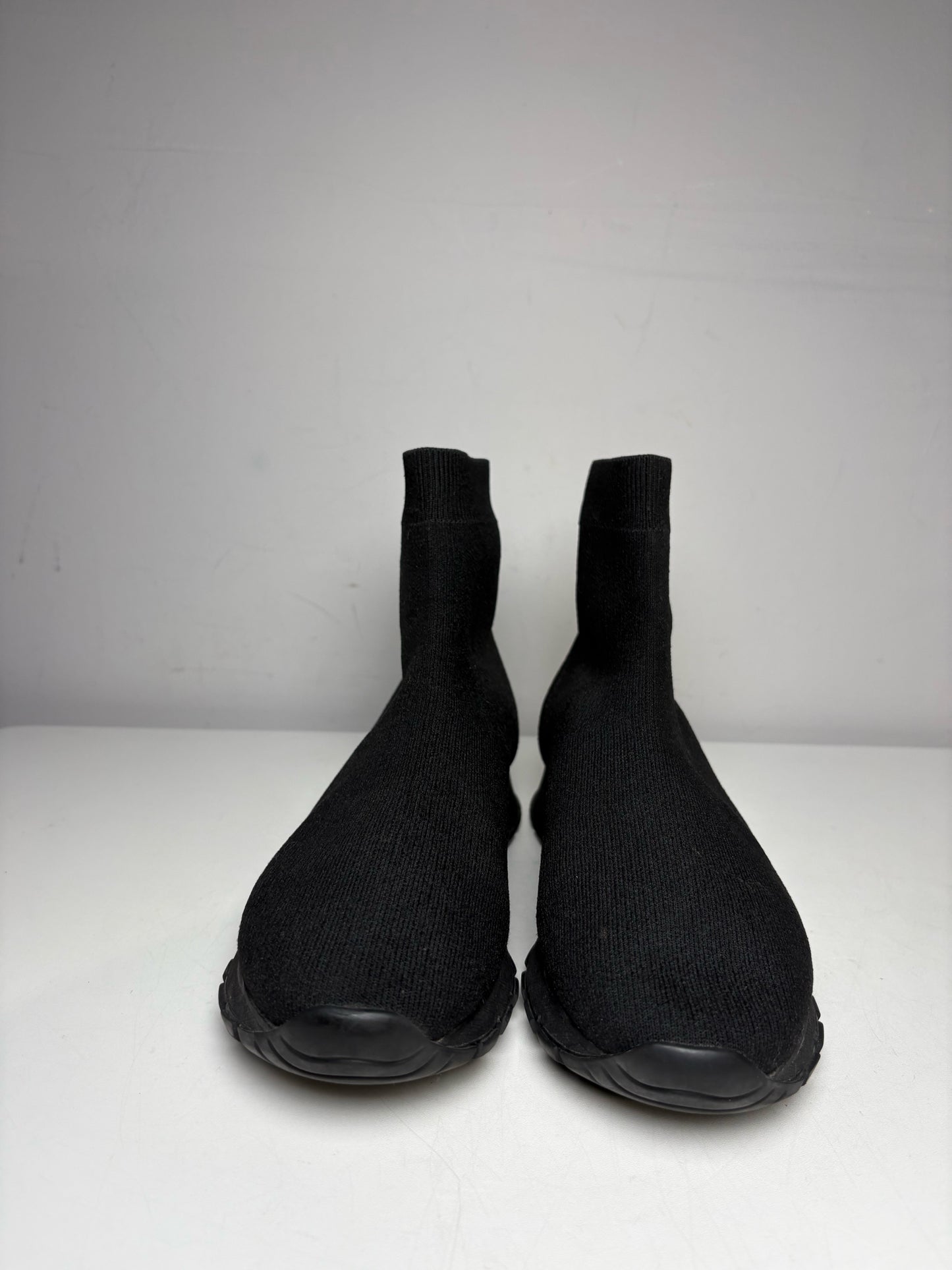 Women's Shoe Size 38 Prada Prax 01 Black Nylon Knit Sock Pre-Owned High-Top Boots
