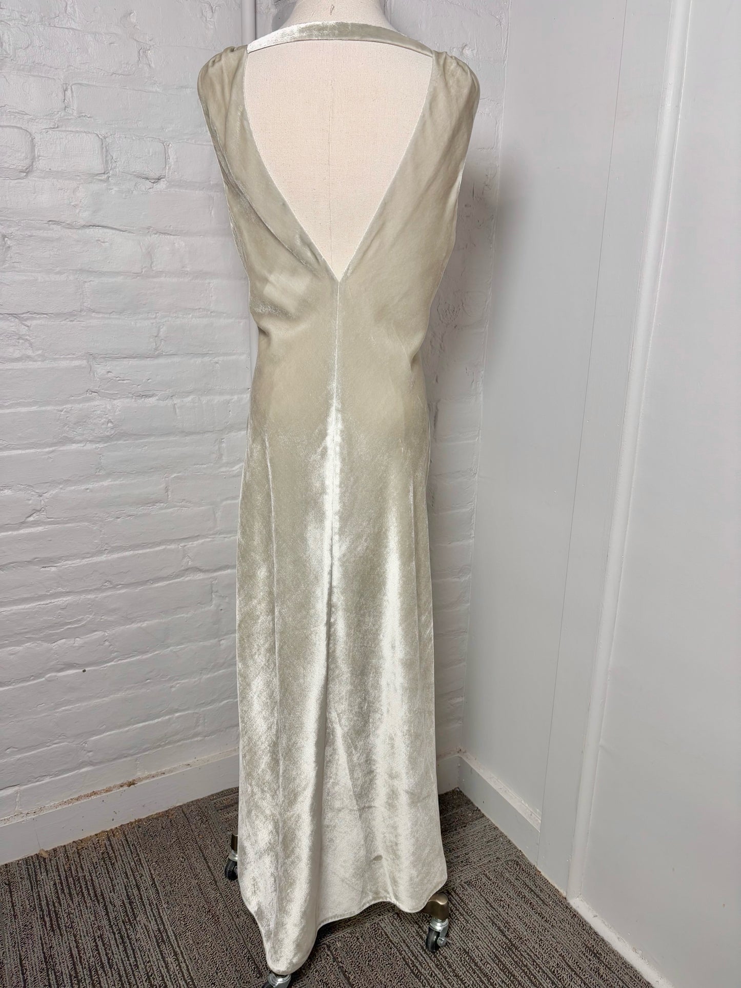 Women Size S Vince Gray Velvet Dress