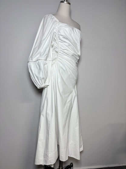 Women Size 8/M Ulla Johnson Florella White Pure cotton Pre-owned, NWT Dress