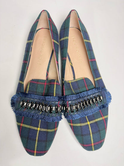 W Shoe Size 10.5 Jack Rogers Green Flats