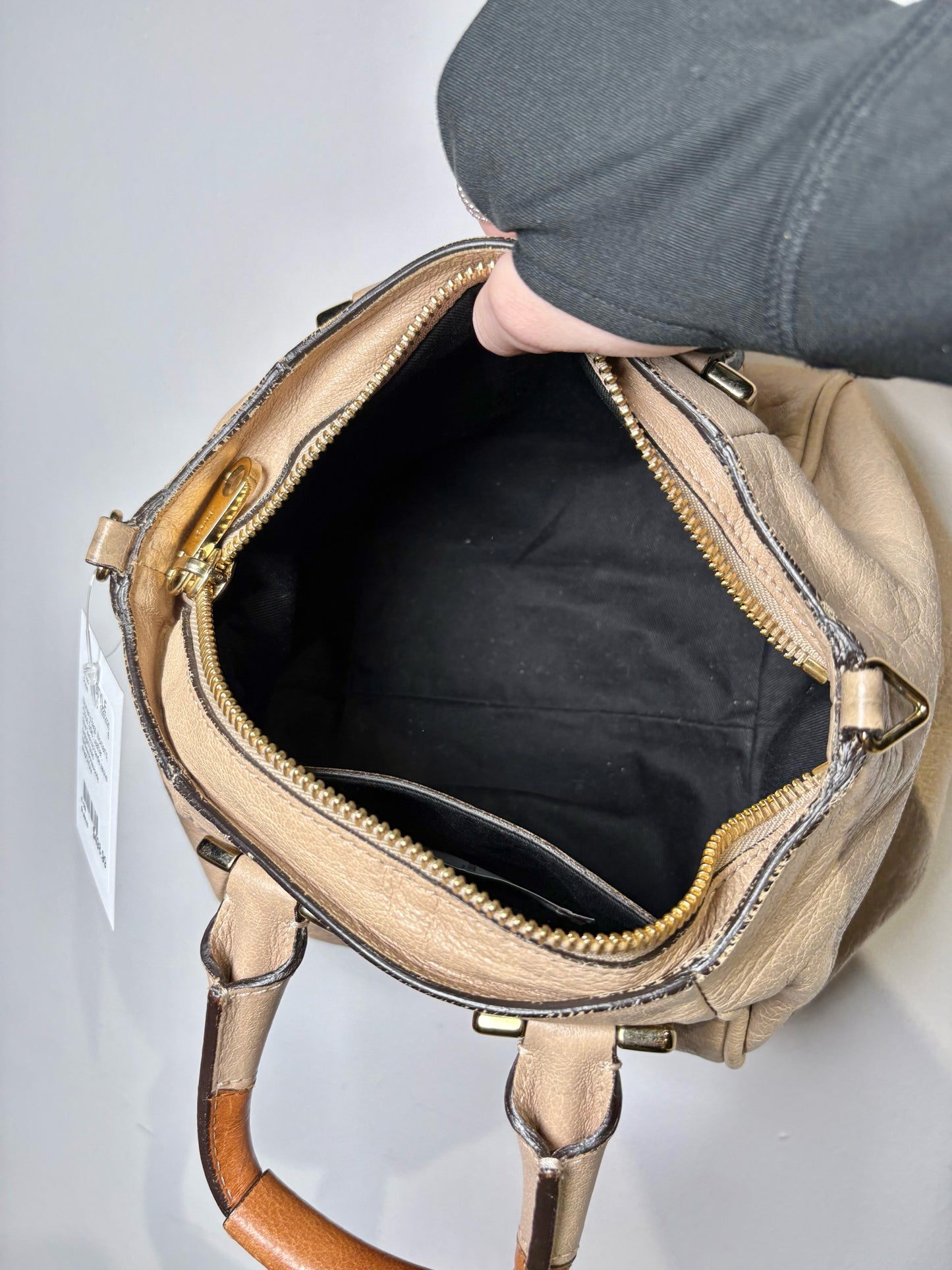 Chloe Solid Leather Pre-owned Beige Small Purse