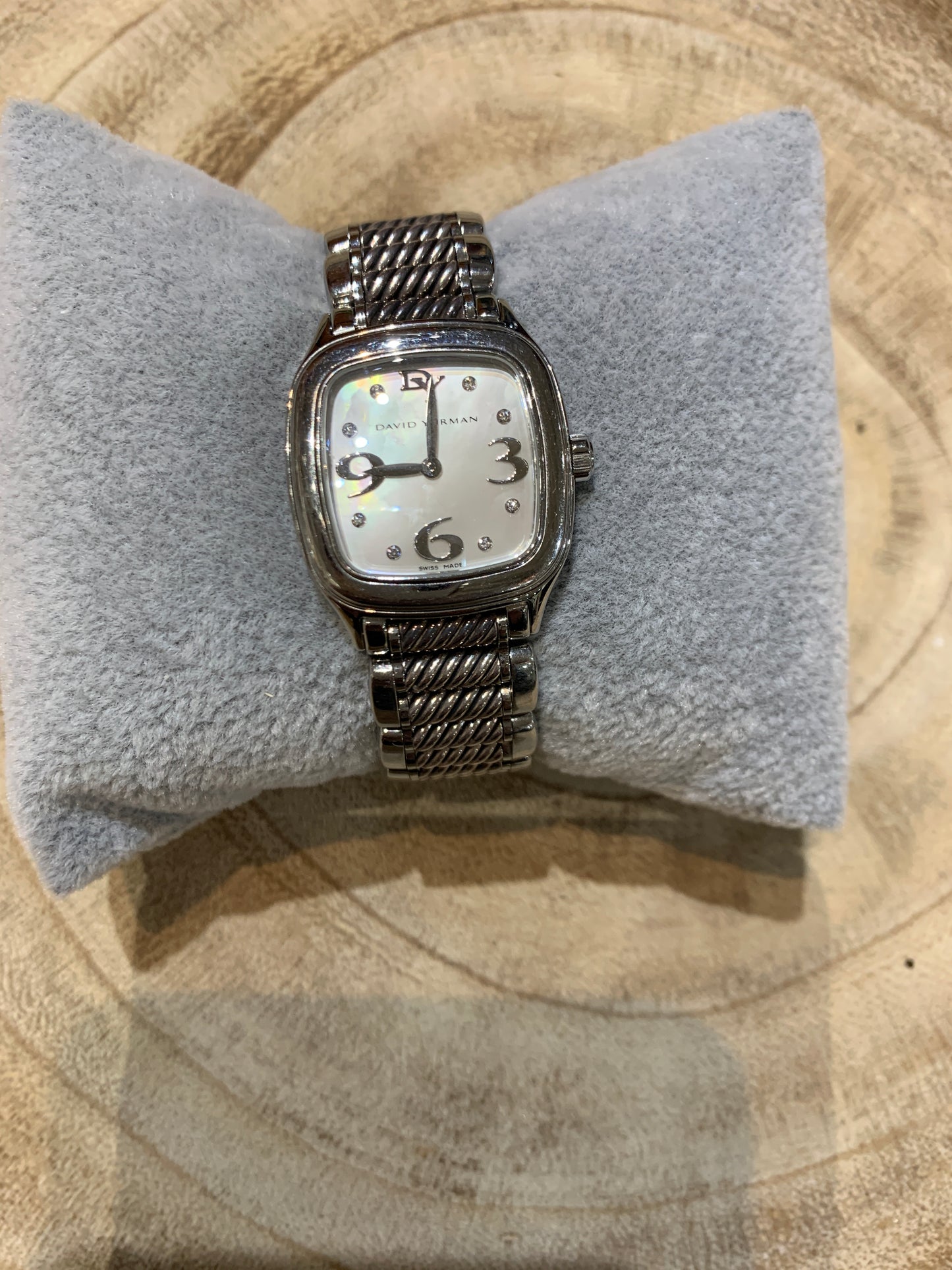 David Yurman Thoroughbred Stainless Steel Cable Band Watch