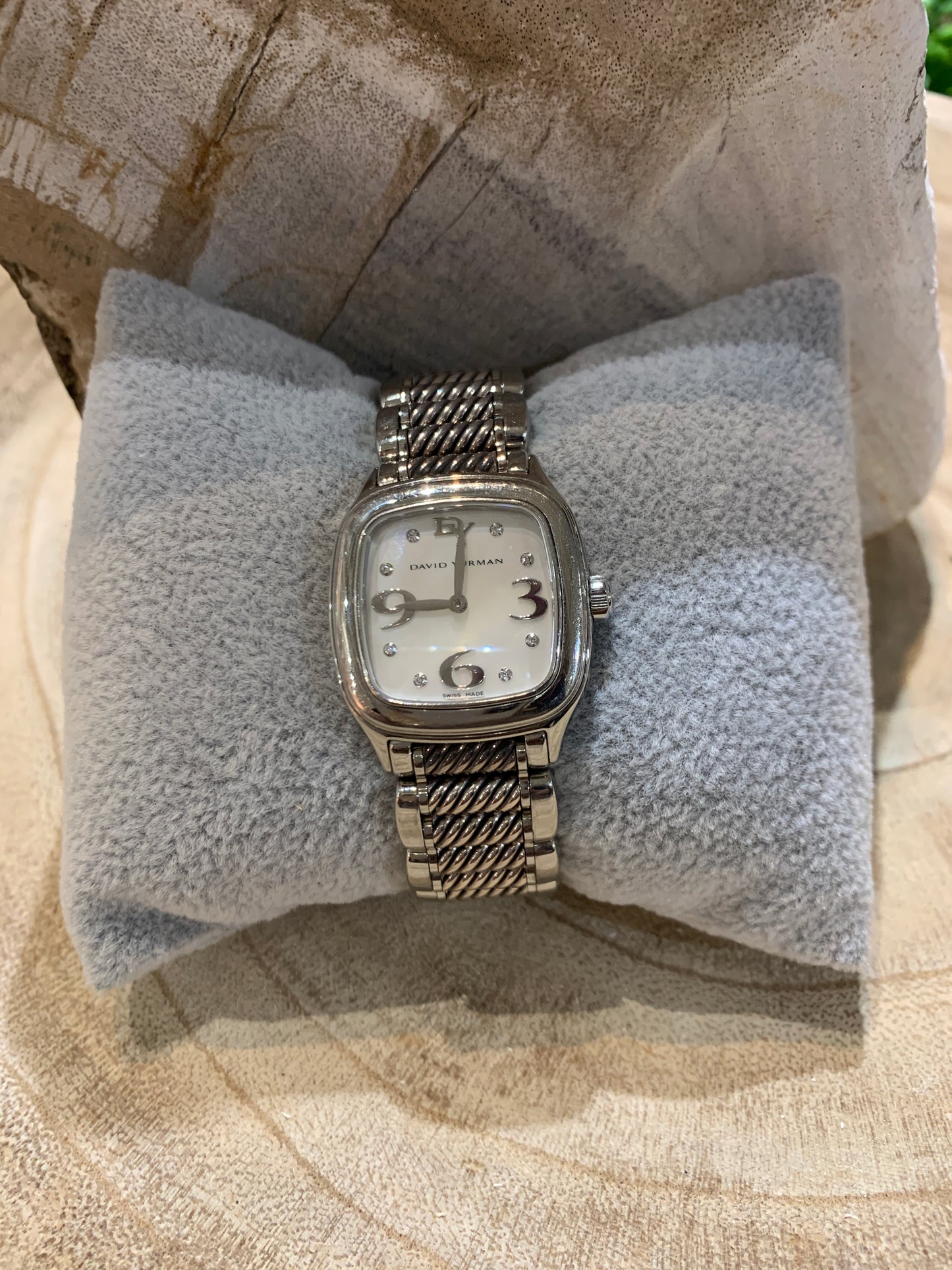 David Yurman Thoroughbred Stainless Steel Cable Band Watch