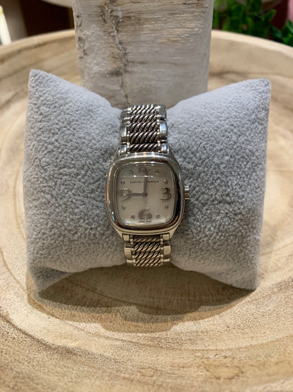 David Yurman Thoroughbred Stainless Steel Cable Band Watch