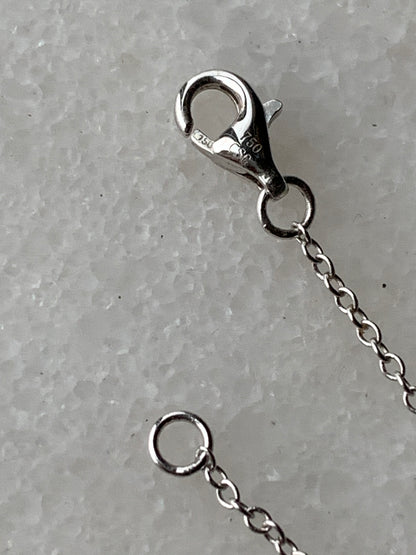 Necklace Sapphire Diamonds White Gold 18k Betteridge