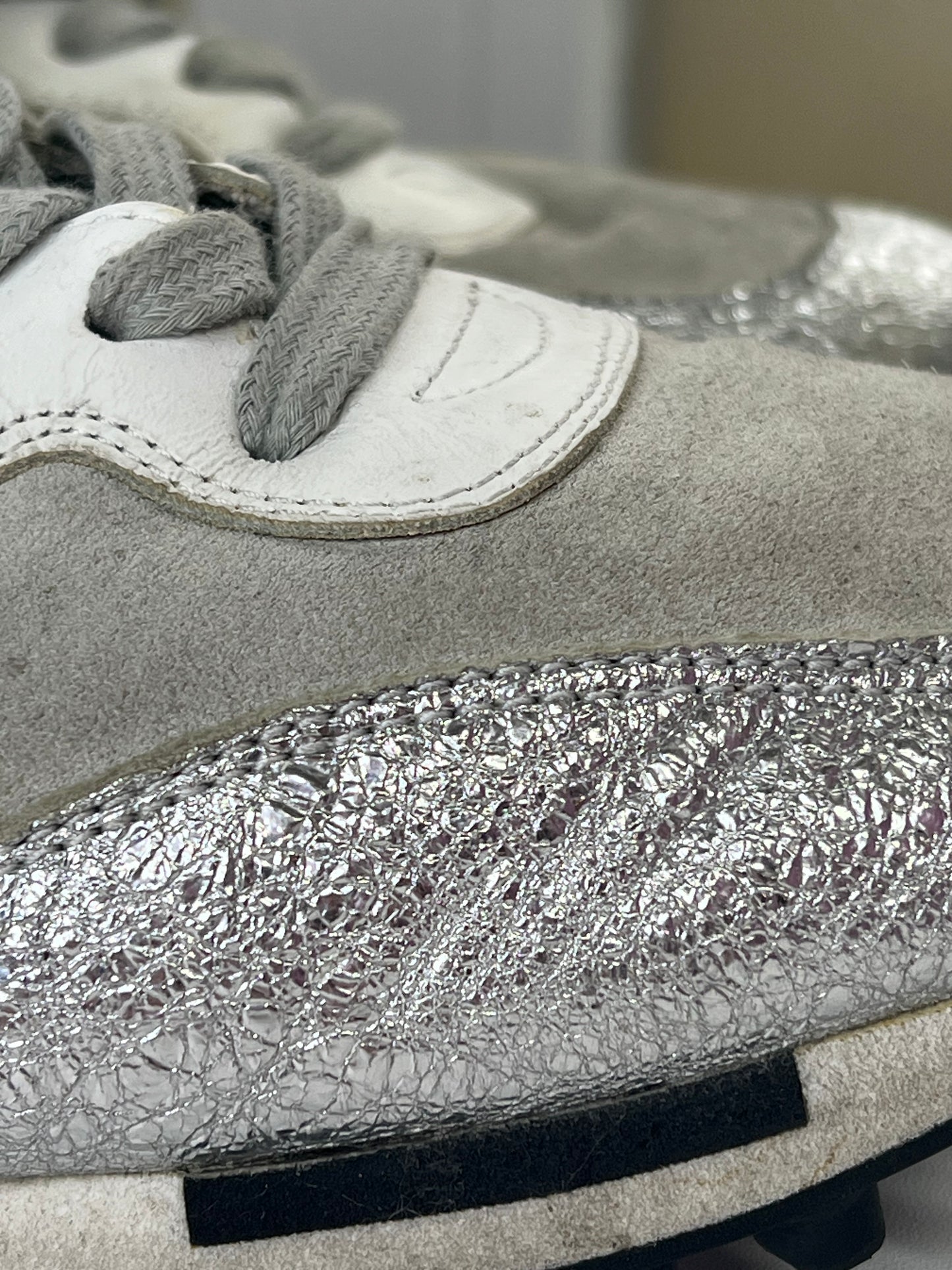 Starland (Golden Goose) Silver Suede Glitter Sneaker