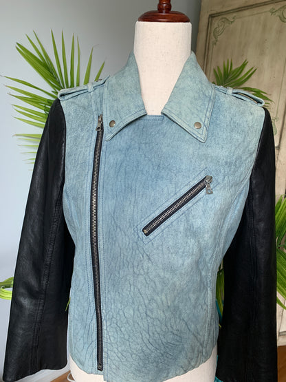 Alexander Wang Leather Biker Jacket Sz. 8 Medium