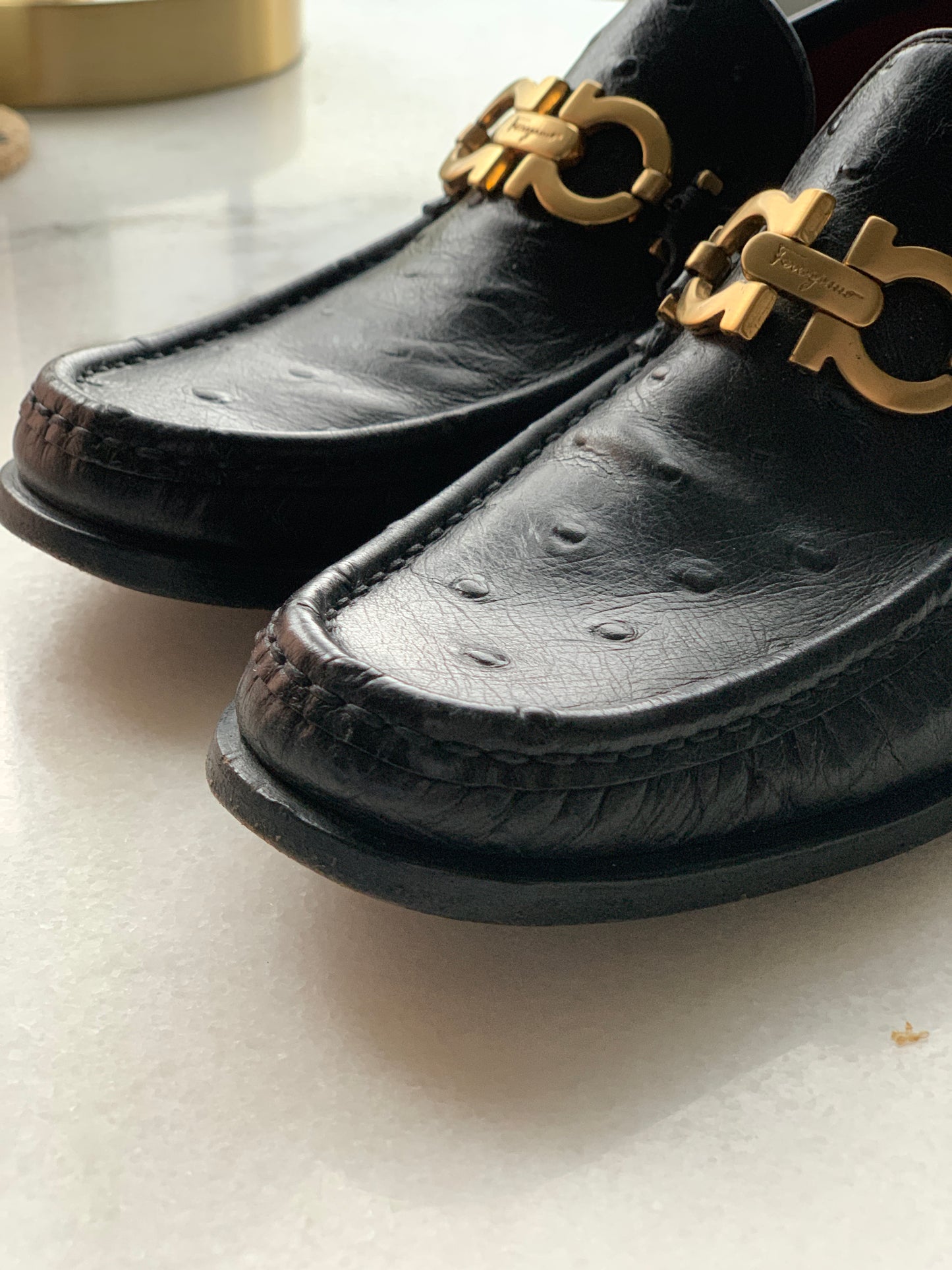 Women's Salvatore Ferragamo Sport Black Loafers Sz 7