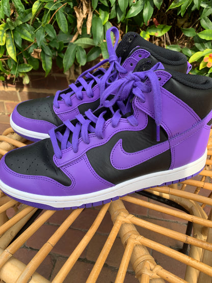 Women's Nike Dunk High Retro Purple, Black Sneakers Sz. 9