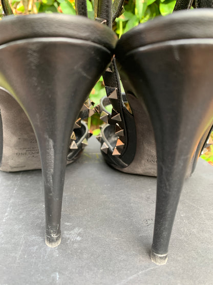 Valentino Black Rockstud Pump, Sz 10