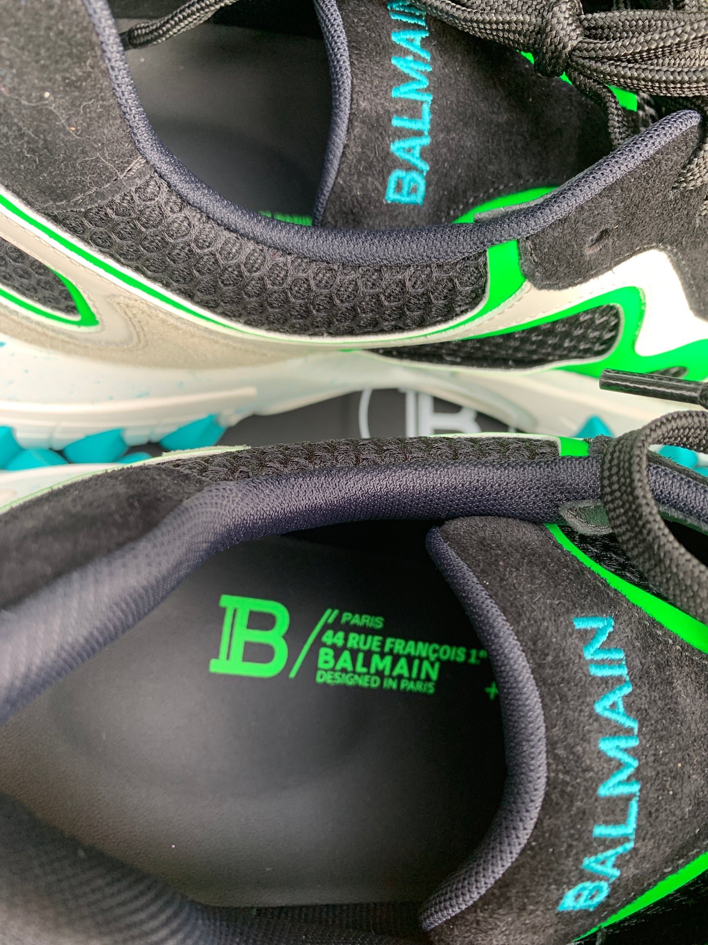 Men's Balmain B-east Low-top Sneakers Sz 12