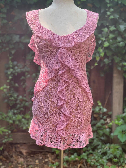 Majorelle Ashton Mini Dress in "Candy Pink" Size M