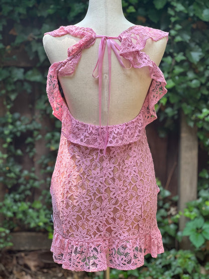Majorelle Ashton Mini Dress in "Candy Pink" Size M