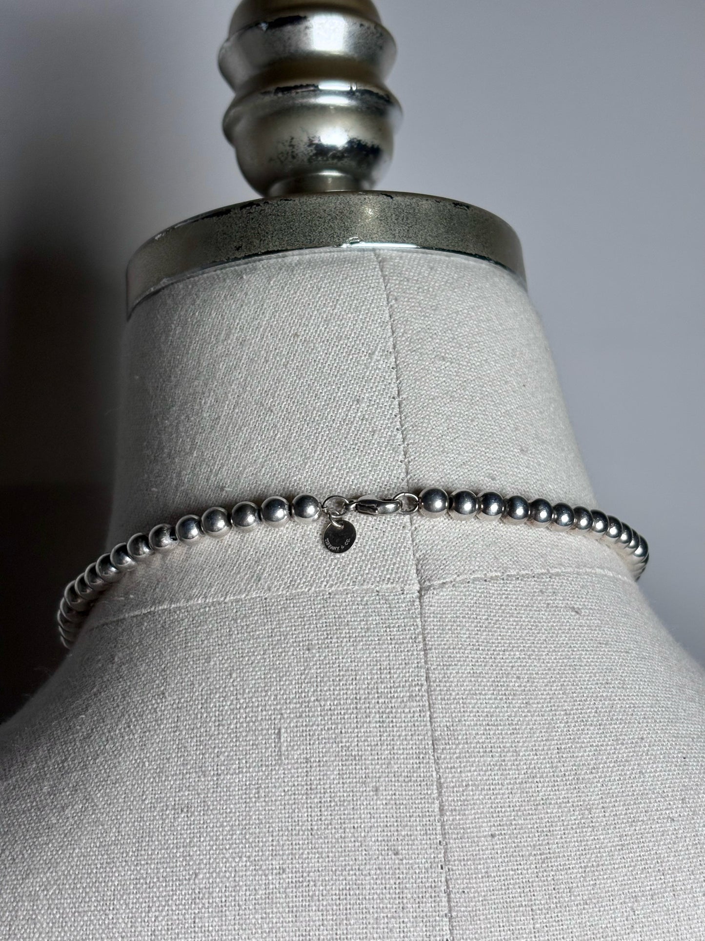 Tiffany & Co. Graduated Balls Sterling Silver Pre-owned Necklace