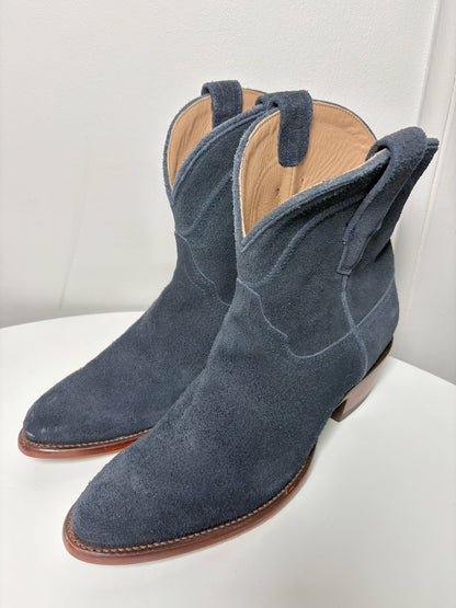 W Shoe Size 9 Tecovas Charcoal Suede Pre-owned Boots