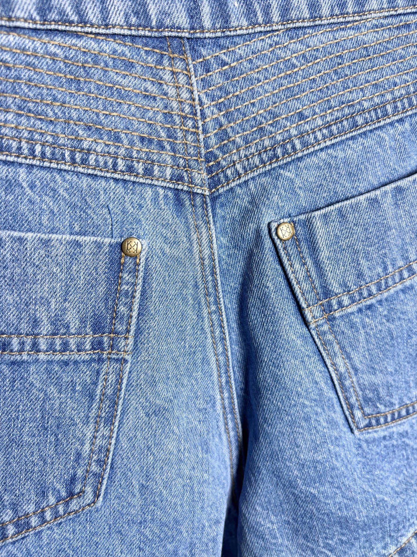 Women Size 2 (S) Kivari Celene Medium Blue Cotton Pre-owned Shorts