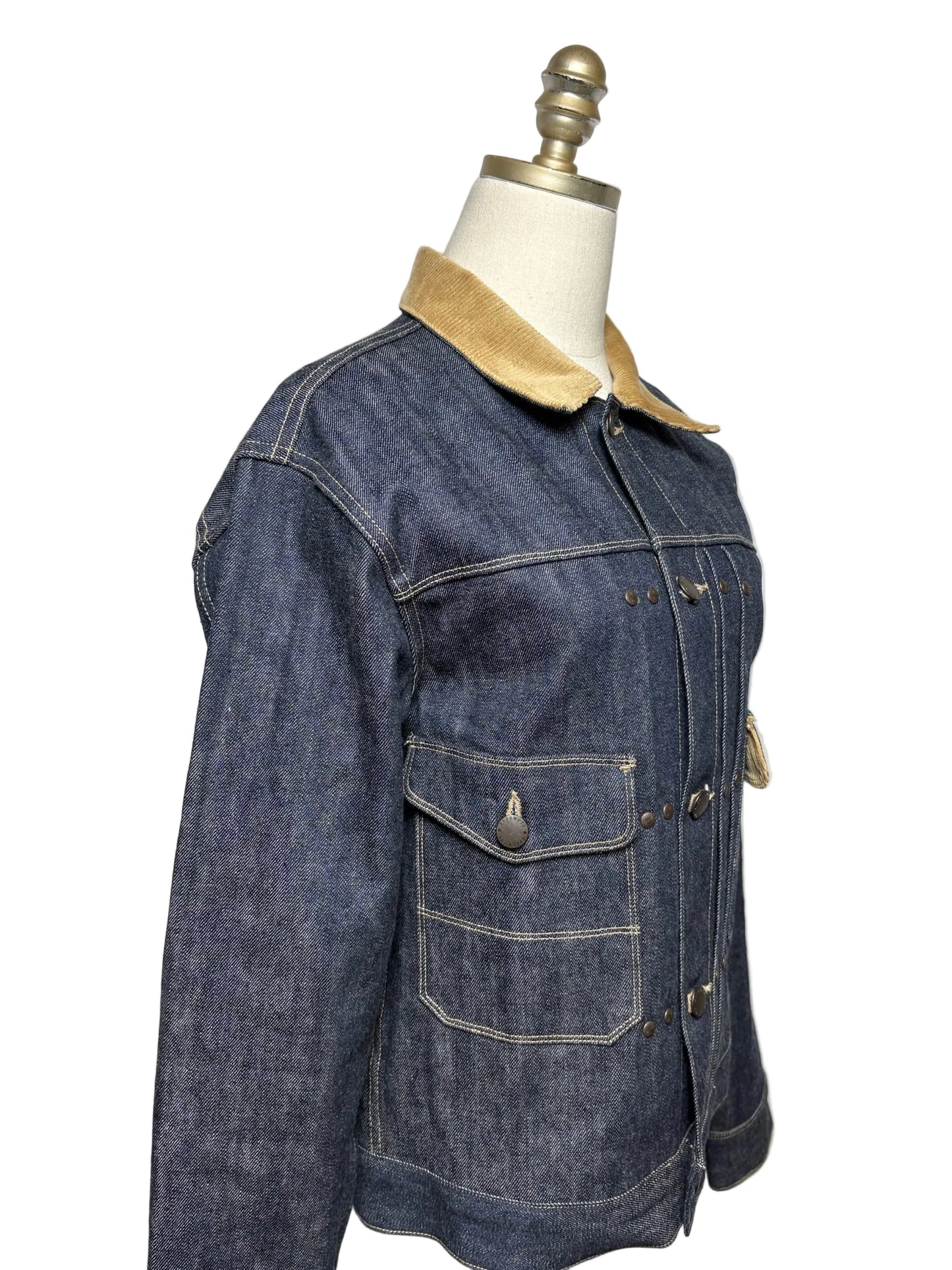 Men's Size S Freenote Cloth 1900s Blue Denim Rare Pre-Owned 1950s Inspired Jacket