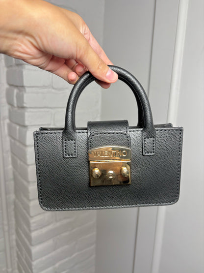 Valentino Mario Valentino Black Bonbonniere Micro Purse