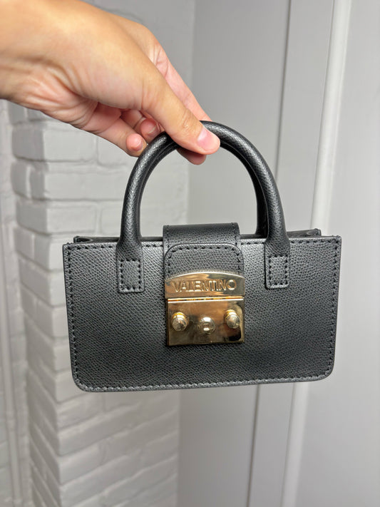 Valentino Mario Valentino Black Bonbonniere Micro Purse