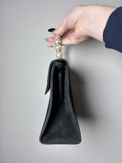 Cabrelli Black Suede Vintage Pre-owned Small Purse