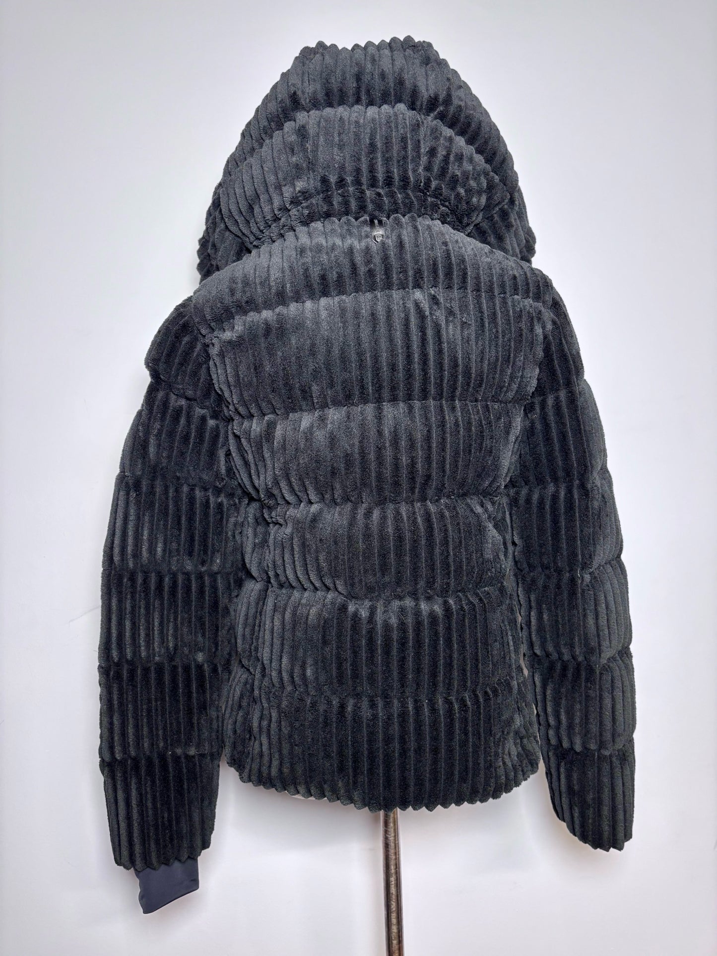 Women Size XS Rudsak Black Ribbed Coat